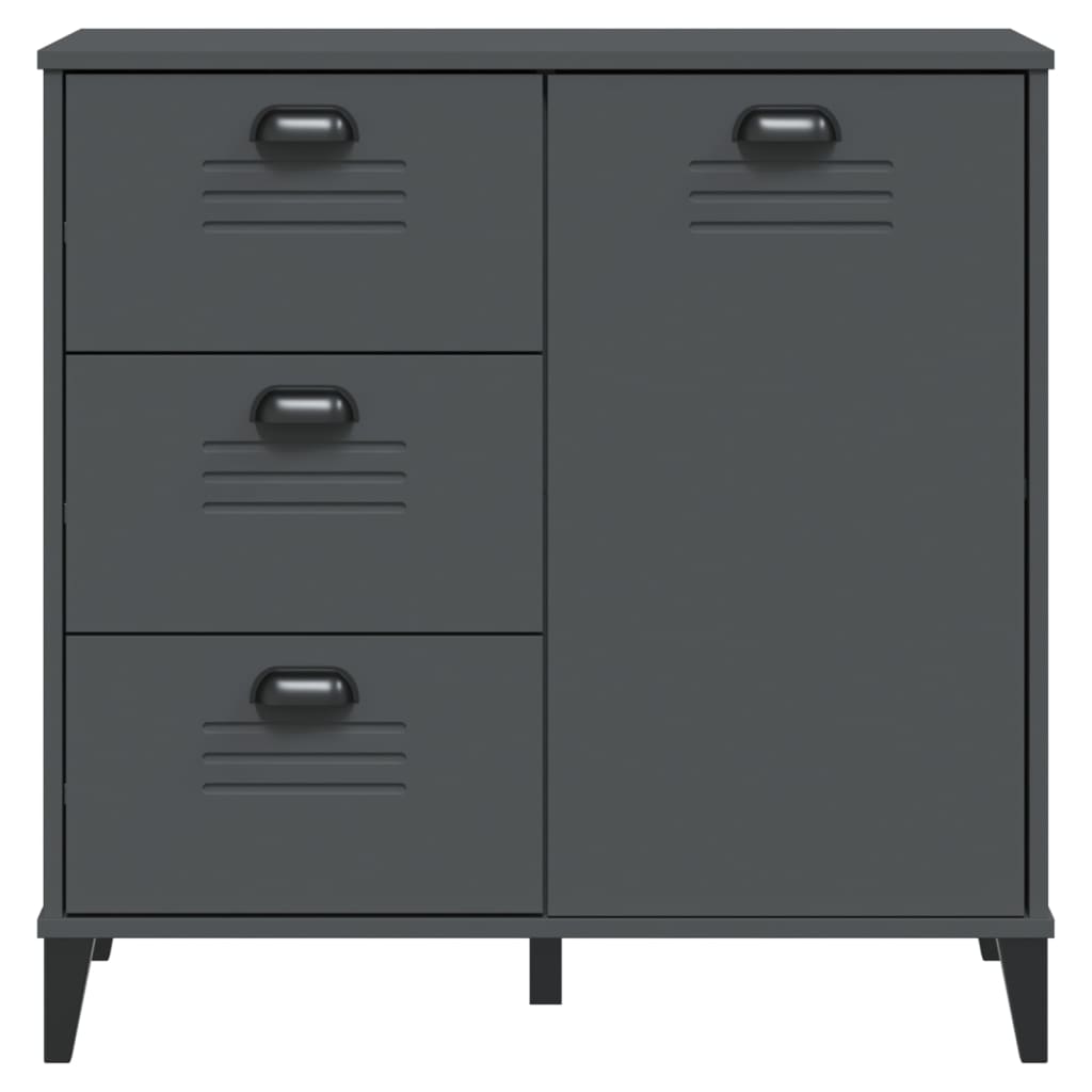 Sideboard VIKEN Anthrazit 80x40x80 cm Holzwerkstoff