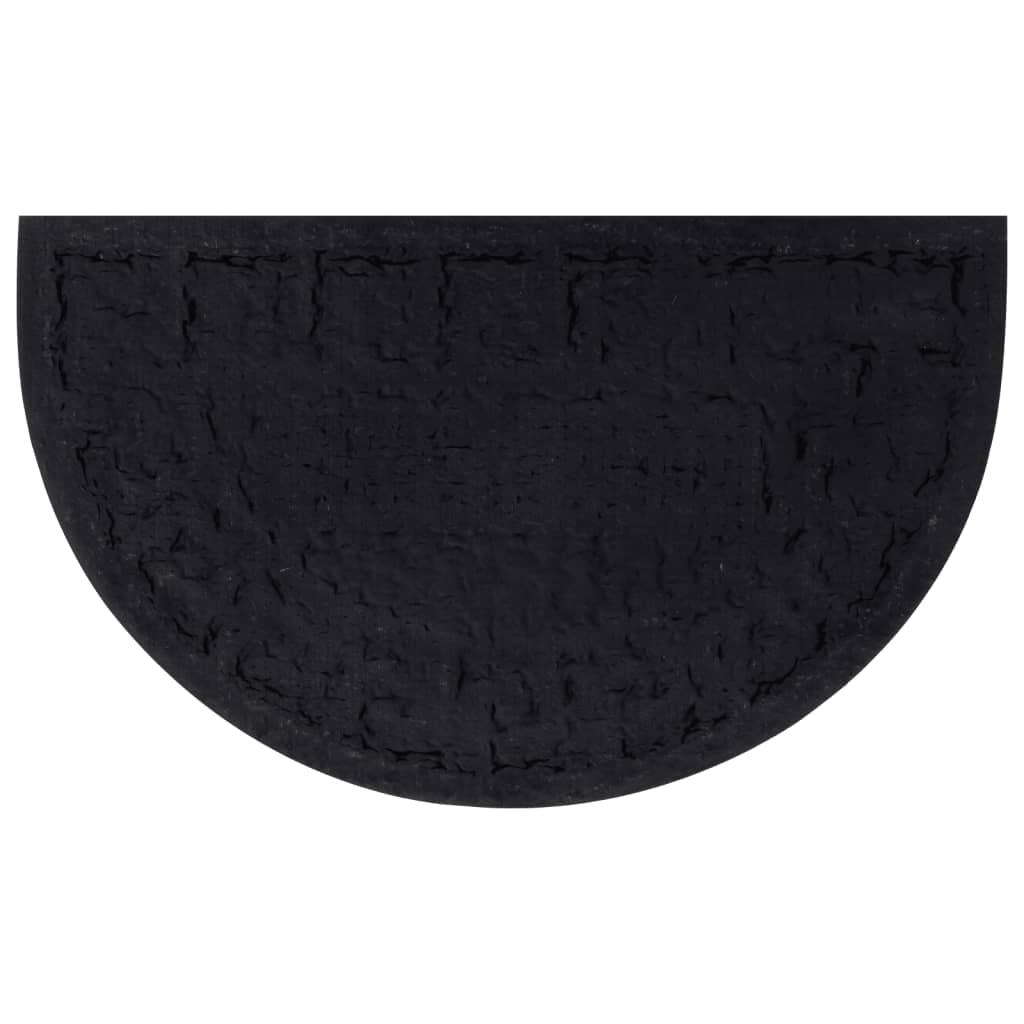 Fußmatte Halbrund 45x75 cm Gummi und Kokosfaser