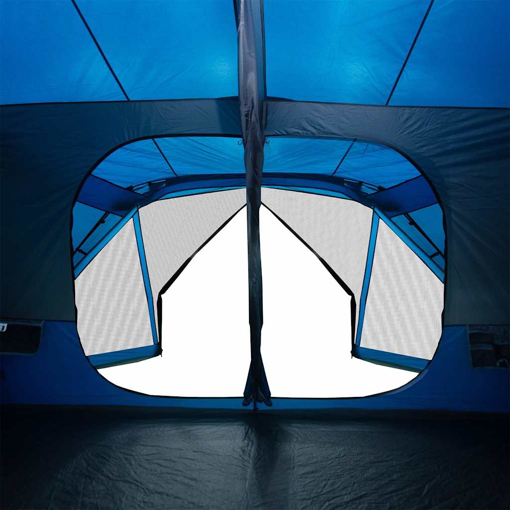 Familienzelt 10 Personen Blau Quick Release Wasserdicht