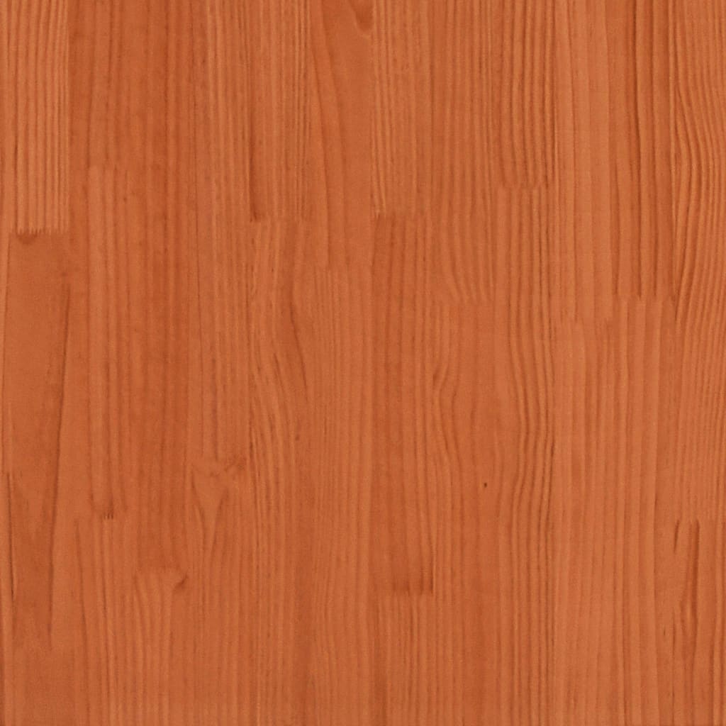 Seniorenbett Wachsbraun 120x200 cm Massivholz Kiefer