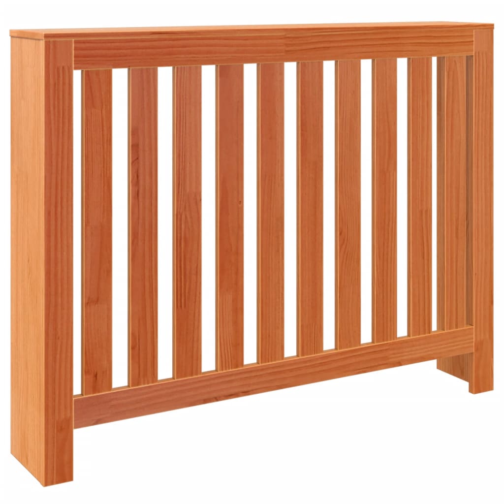 Heizkörperverkleidung Wachsbraun 108,5x19x84cm Massivholz