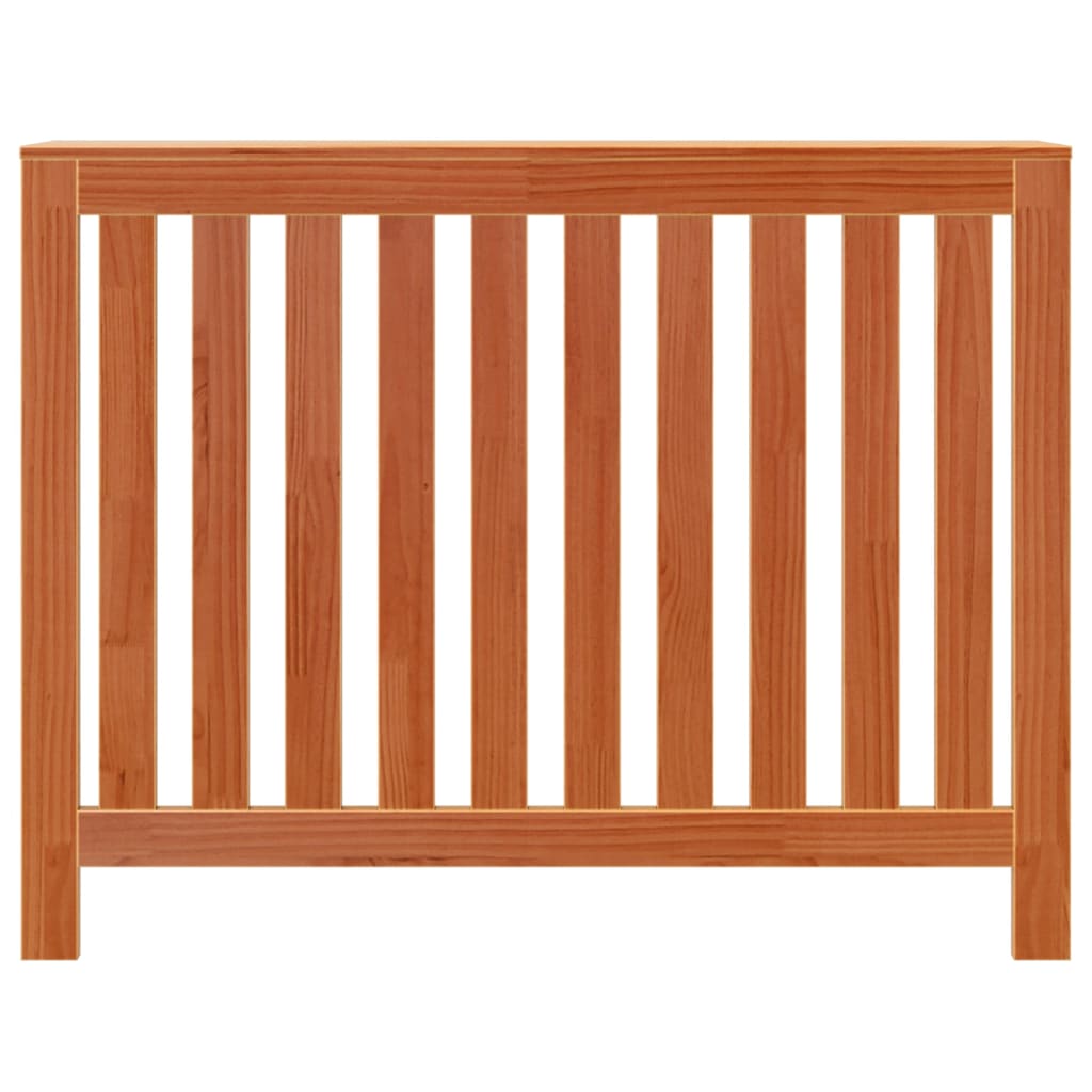 Heizkörperverkleidung Wachsbraun 108,5x19x84cm Massivholz