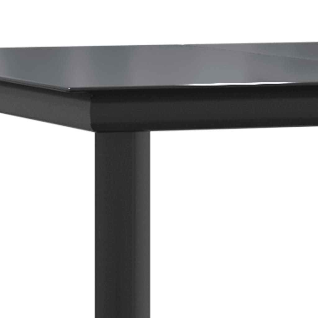 7-tlg. Garten-Essgruppe mit Kissen Grau Poly Rattan