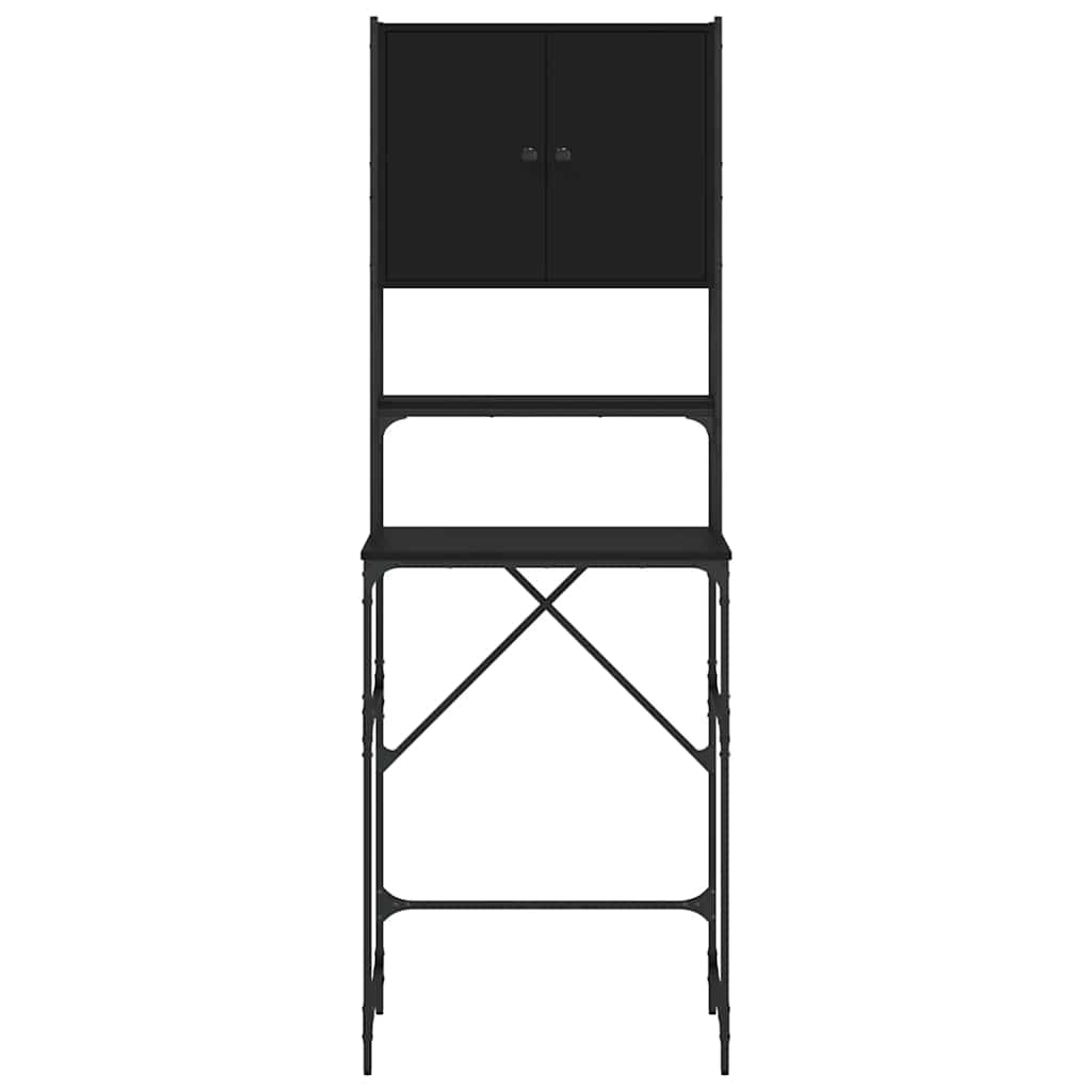 Waschmaschinenschrank Schwarz 68x48,5x194 cm