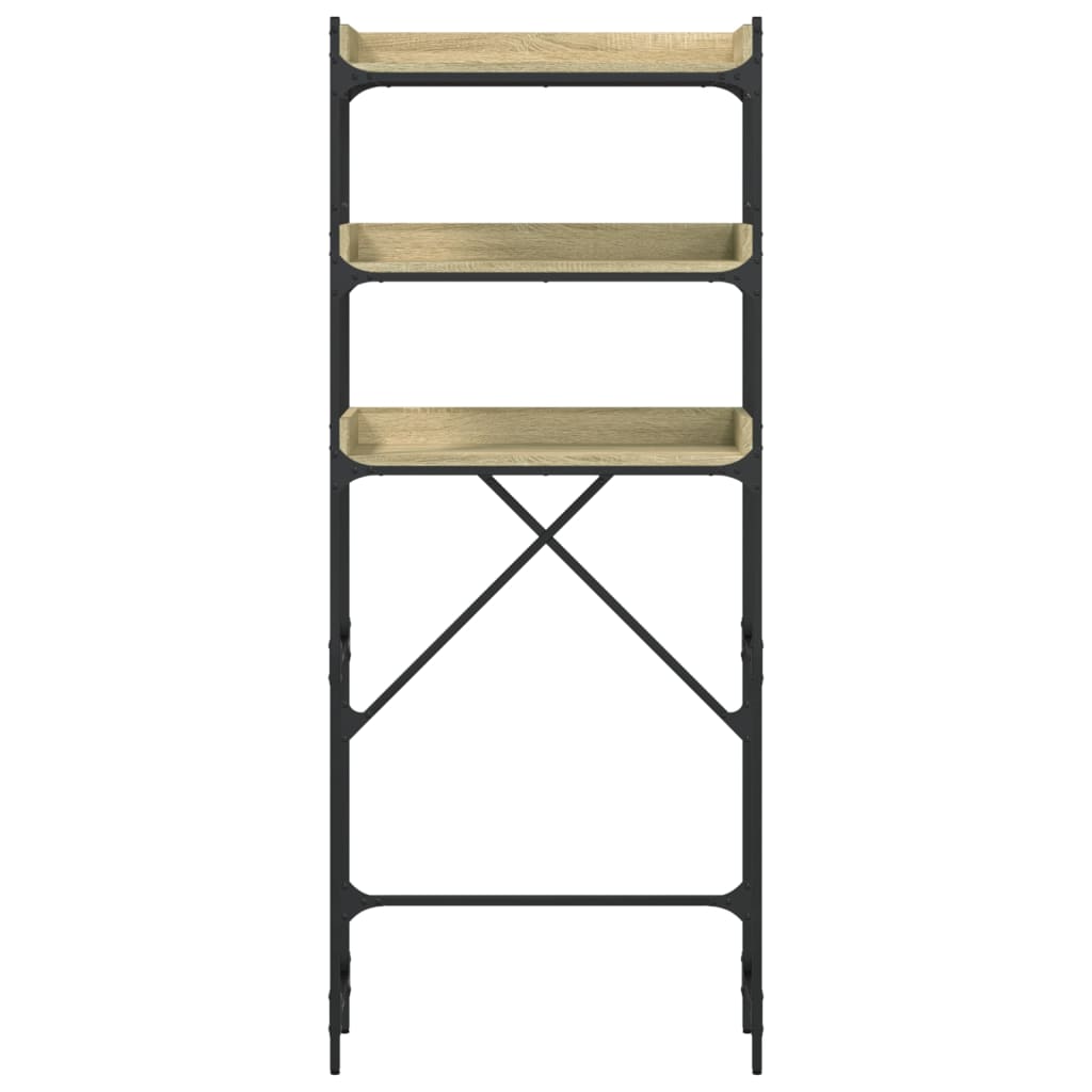 Waschmaschinenregal Sonoma-Eiche 67x25x163 cm Holzwerkstoff