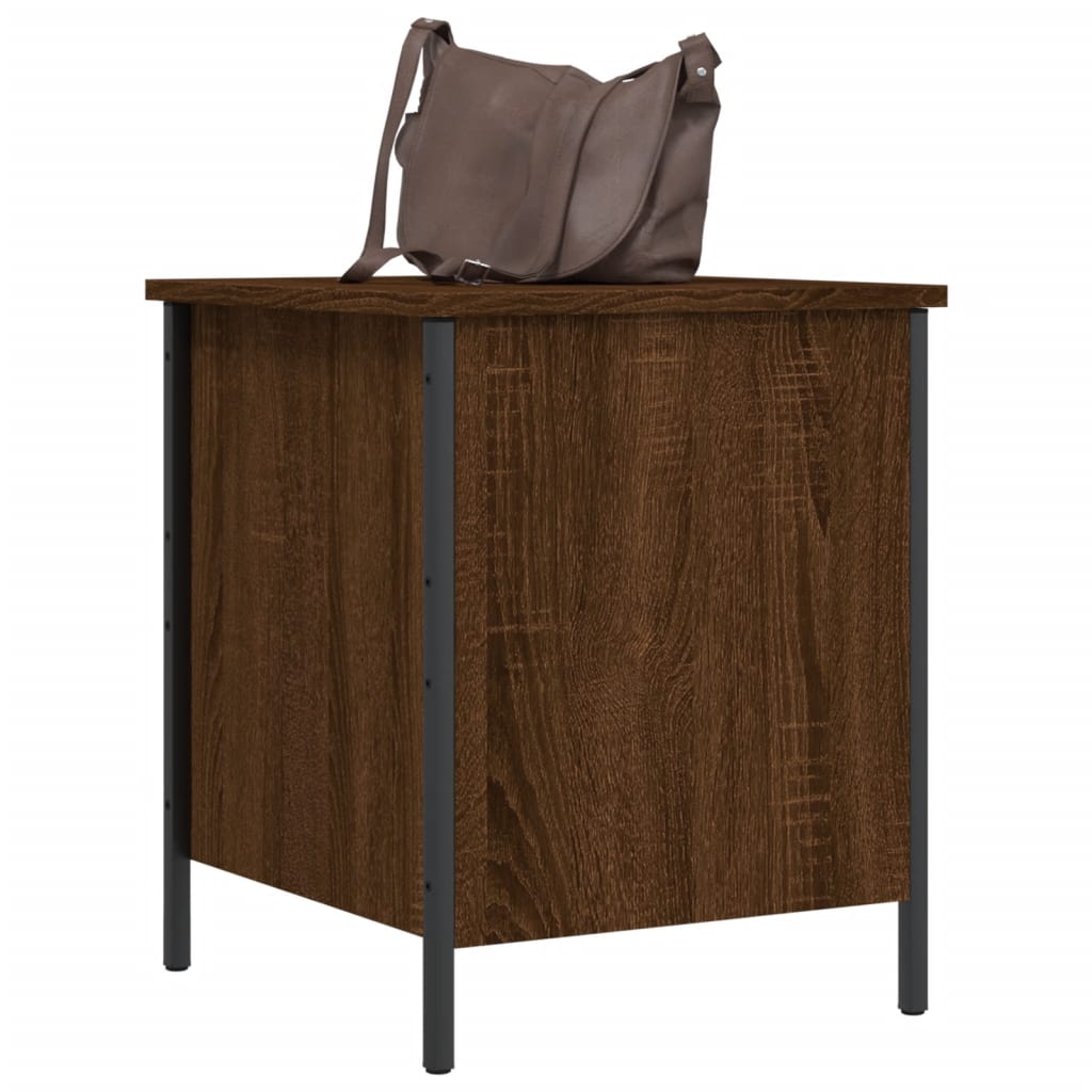 Sitzbank mit Stauraum Braun Eichen-Optik 40x42,5x50 cm Holzwerkstoff
