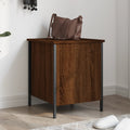Sitzbank mit Stauraum Braun Eichen-Optik 40x42,5x50 cm Holzwerkstoff