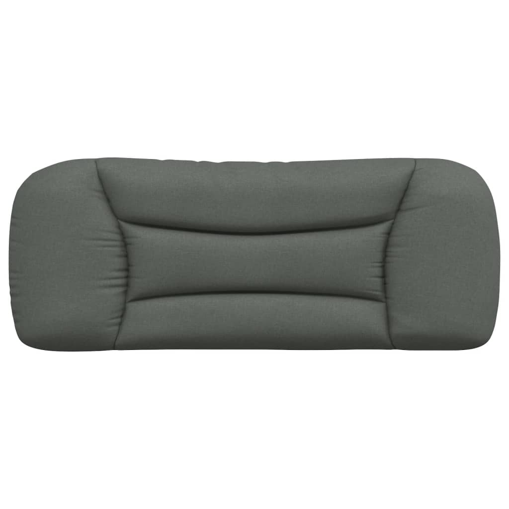 Kopfteilkissen "Hvar" Dunkelgrau 100 cm Stoff