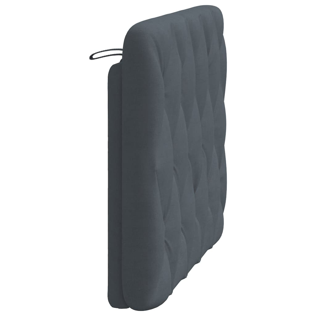 Kopfteilkissen Dunkelgrau 100 cm Samt