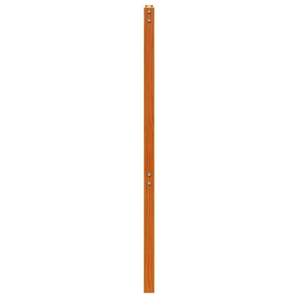 Kopfteil Wachsbraun 135 cm Massivholz Kiefer