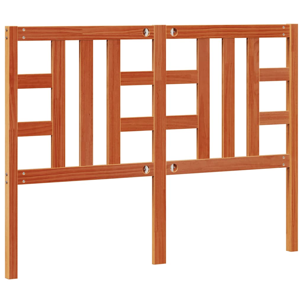 Kopfteil Wachsbraun 135 cm Massivholz Kiefer