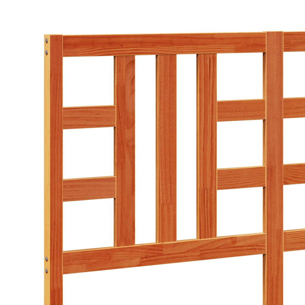 Kopfteil Wachsbraun 135 cm Massivholz Kiefer