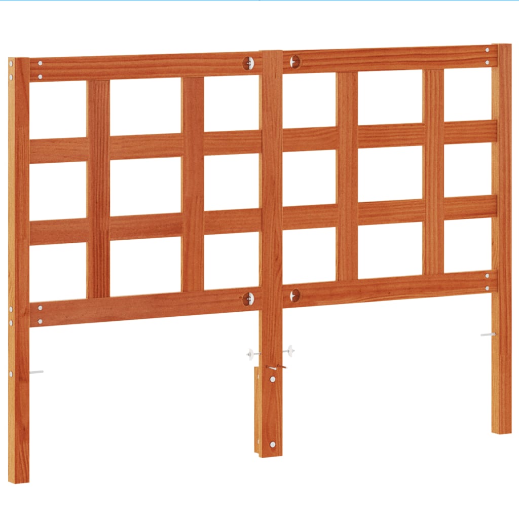 Kopfteil Wachsbraun 135 cm Massivholz Kiefer
