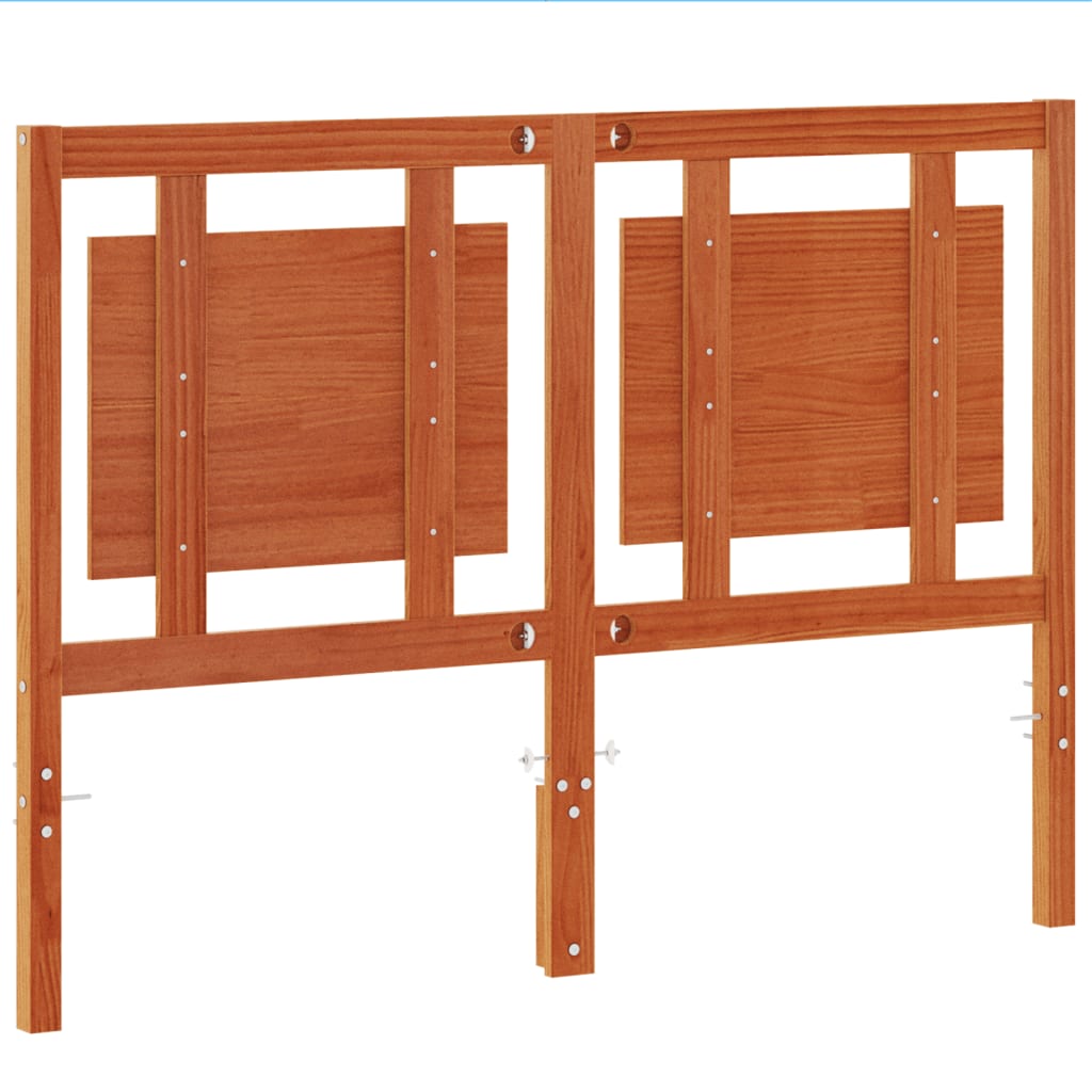 Kopfteil Wachsbraun 135 cm Massivholz Kiefer