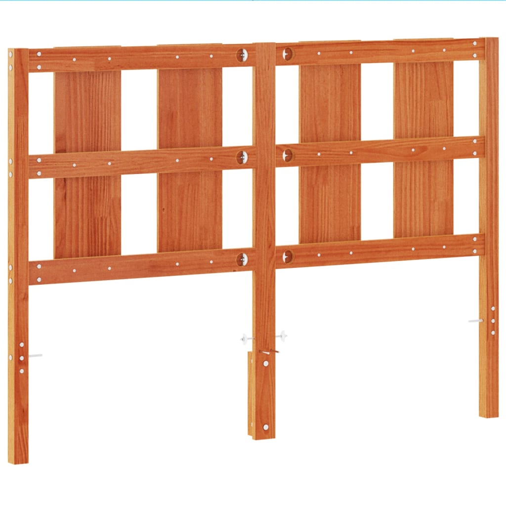 Kopfteil Wachsbraun 135 cm Massivholz Kiefer
