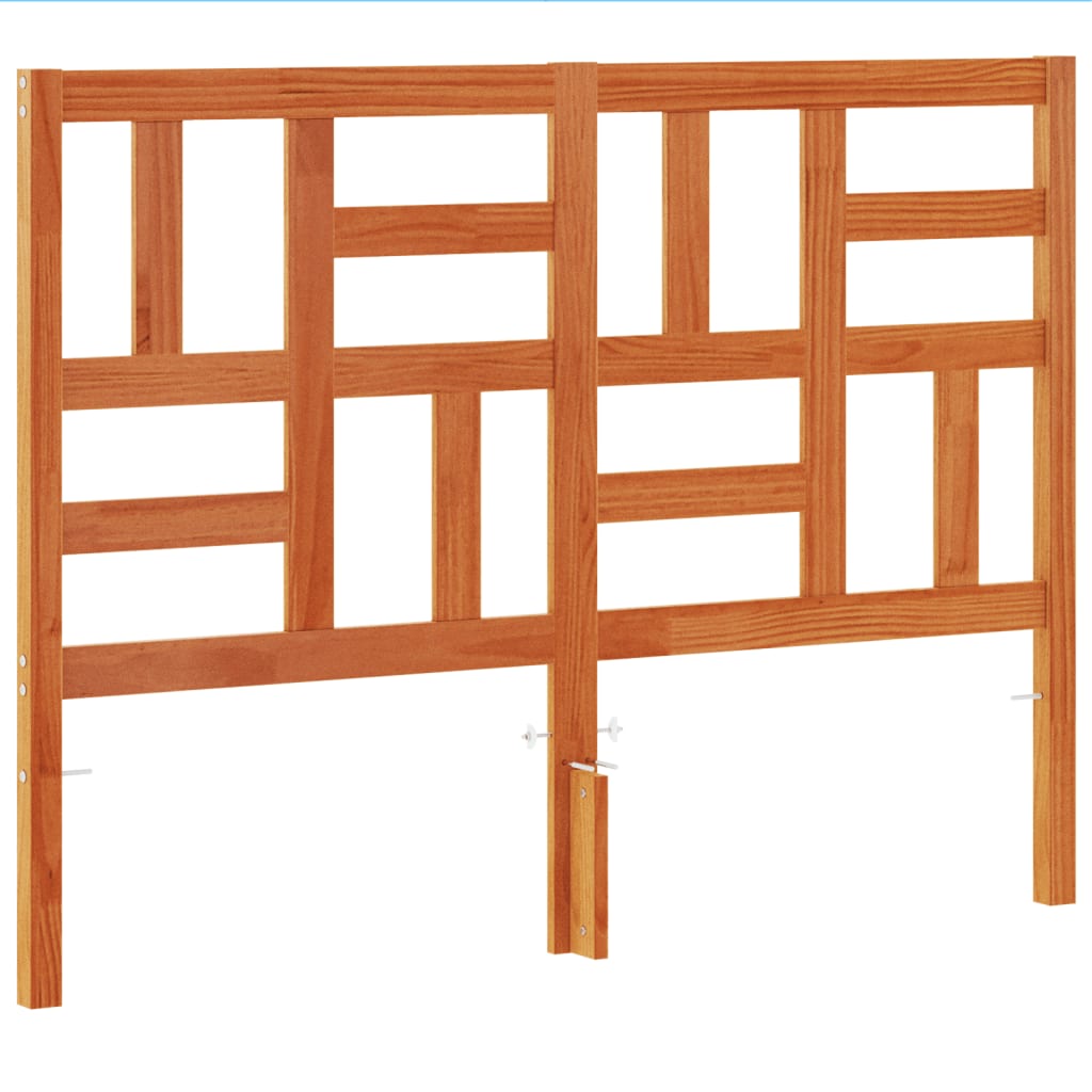Kopfteil Wachsbraun 160 cm Massivholz Kiefer