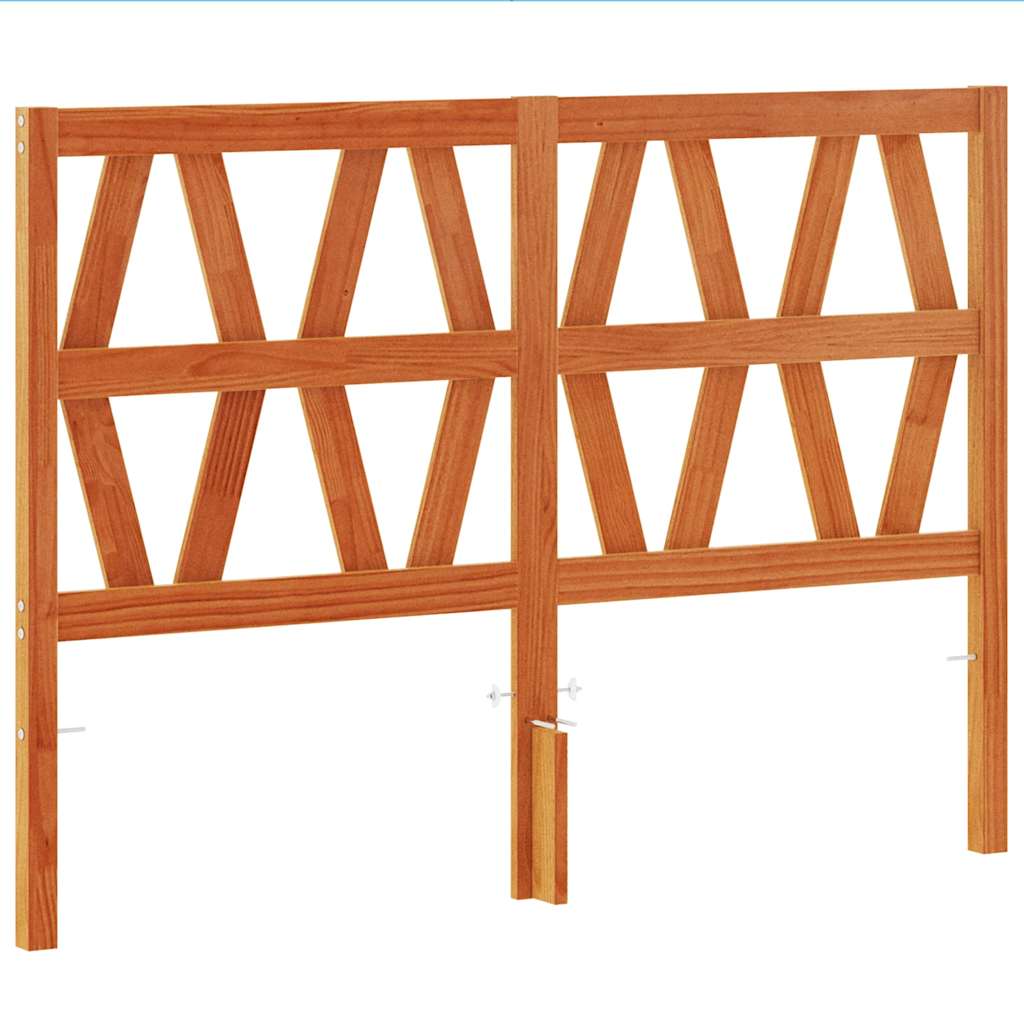 Kopfteil Wachsbraun 135 cm Massivholz Kiefer