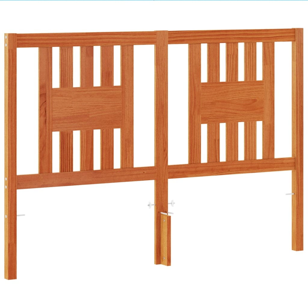 Kopfteil Wachsbraun 140 cm Massivholz Kiefer