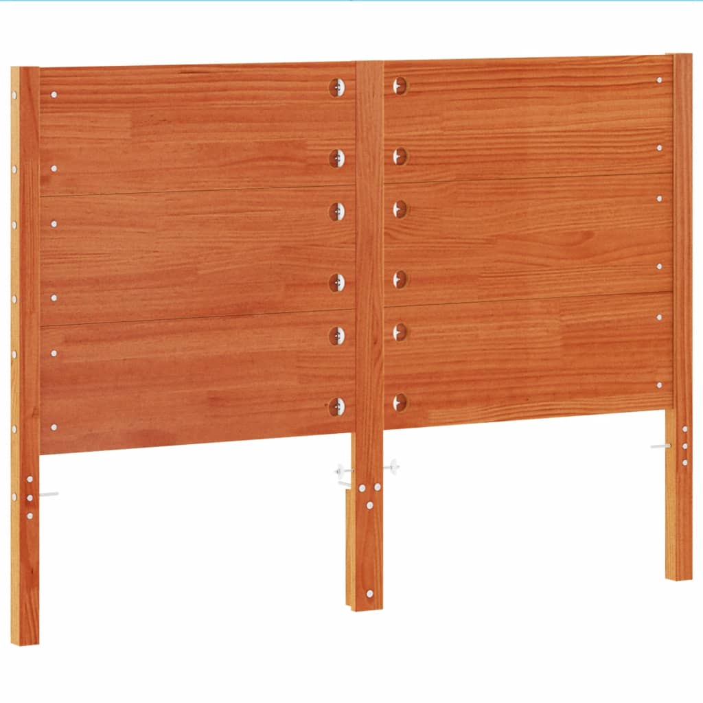 Kopfteil Wachsbraun 135 cm Massivholz Kiefer