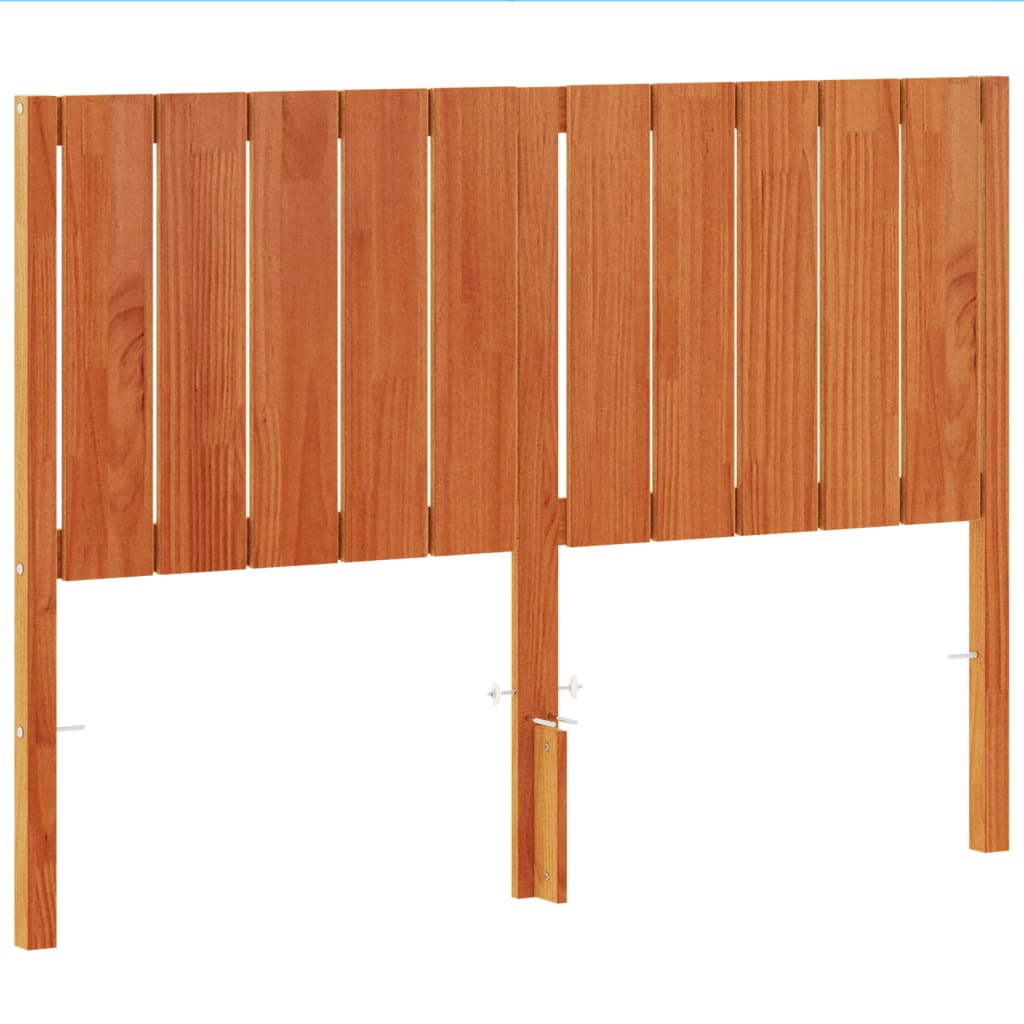 Kopfteil Wachsbraun 135 cm Massivholz Kiefer