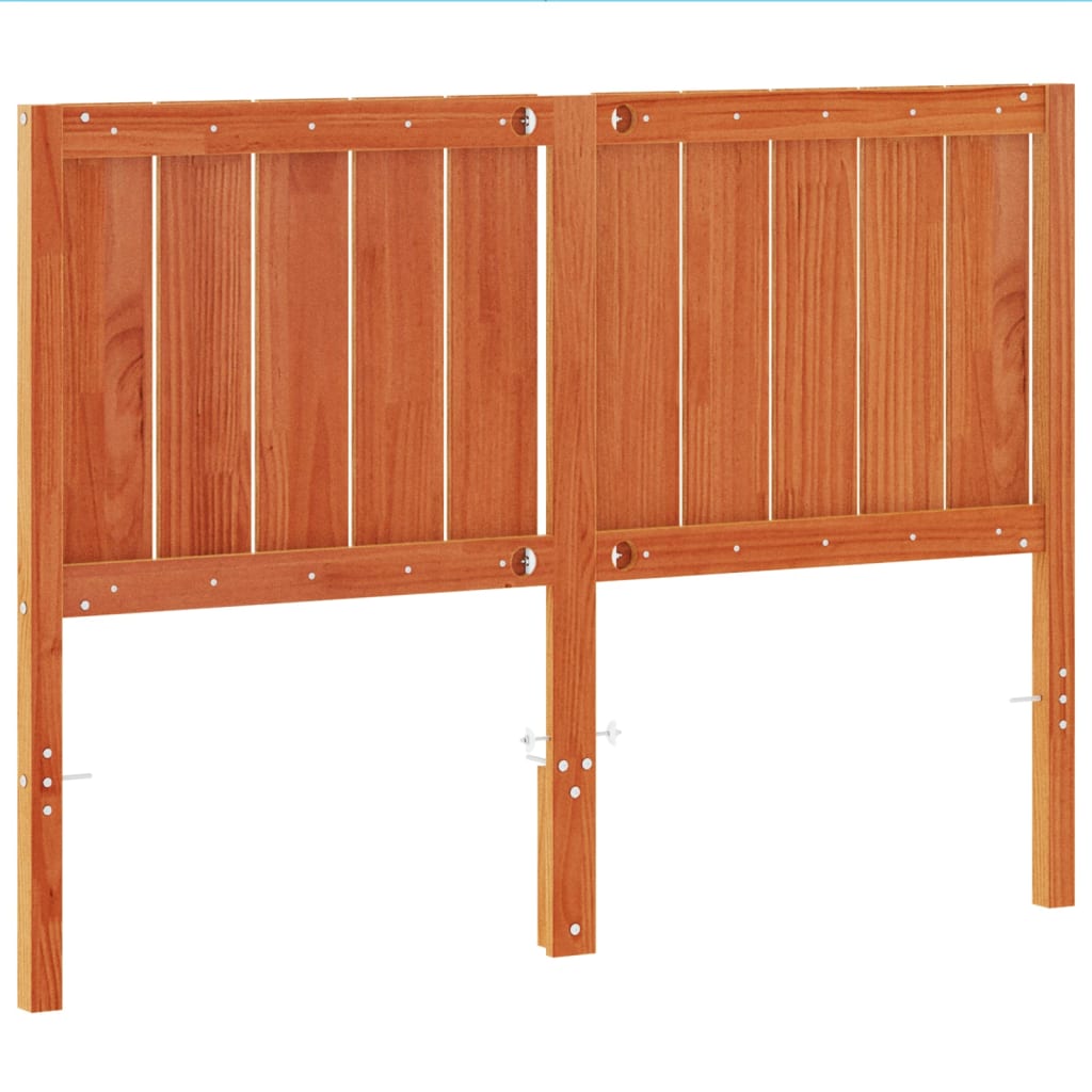 Kopfteil Wachsbraun 135 cm Massivholz Kiefer