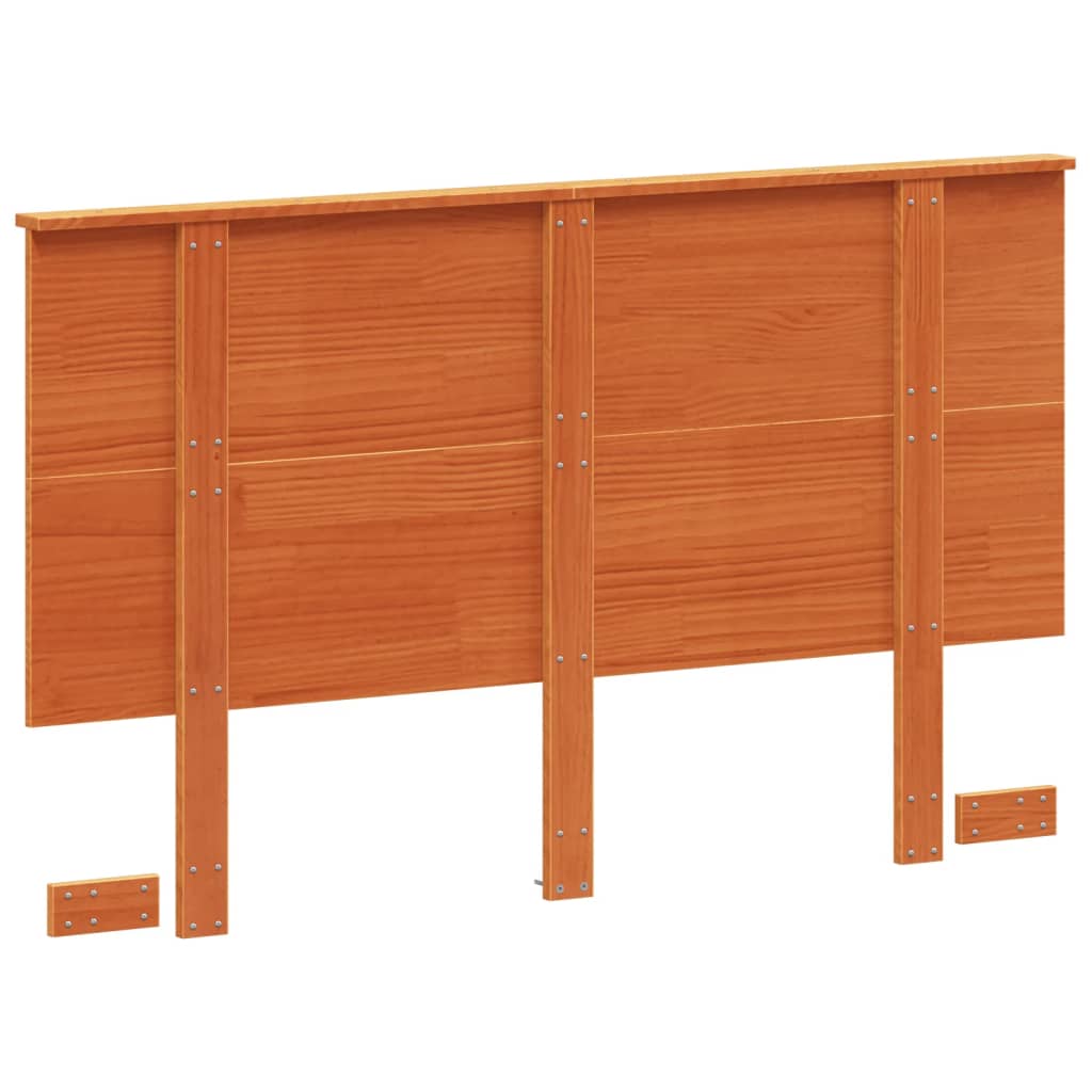 Kopfteil Wachsbraun 120 cm Massivholz Kiefer