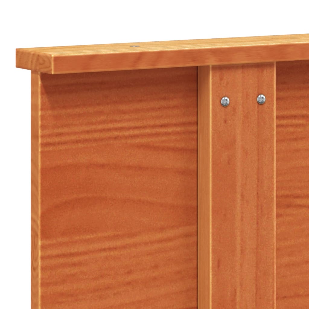 Kopfteil Wachsbraun 135 cm Massivholz Kiefer