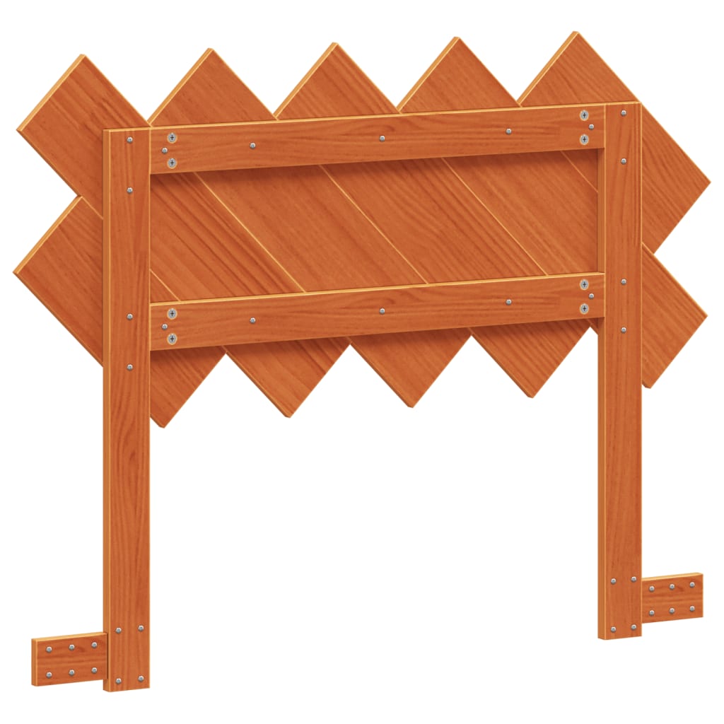 Kopfteil Wachsbraun 100 cm Massivholz Kiefer