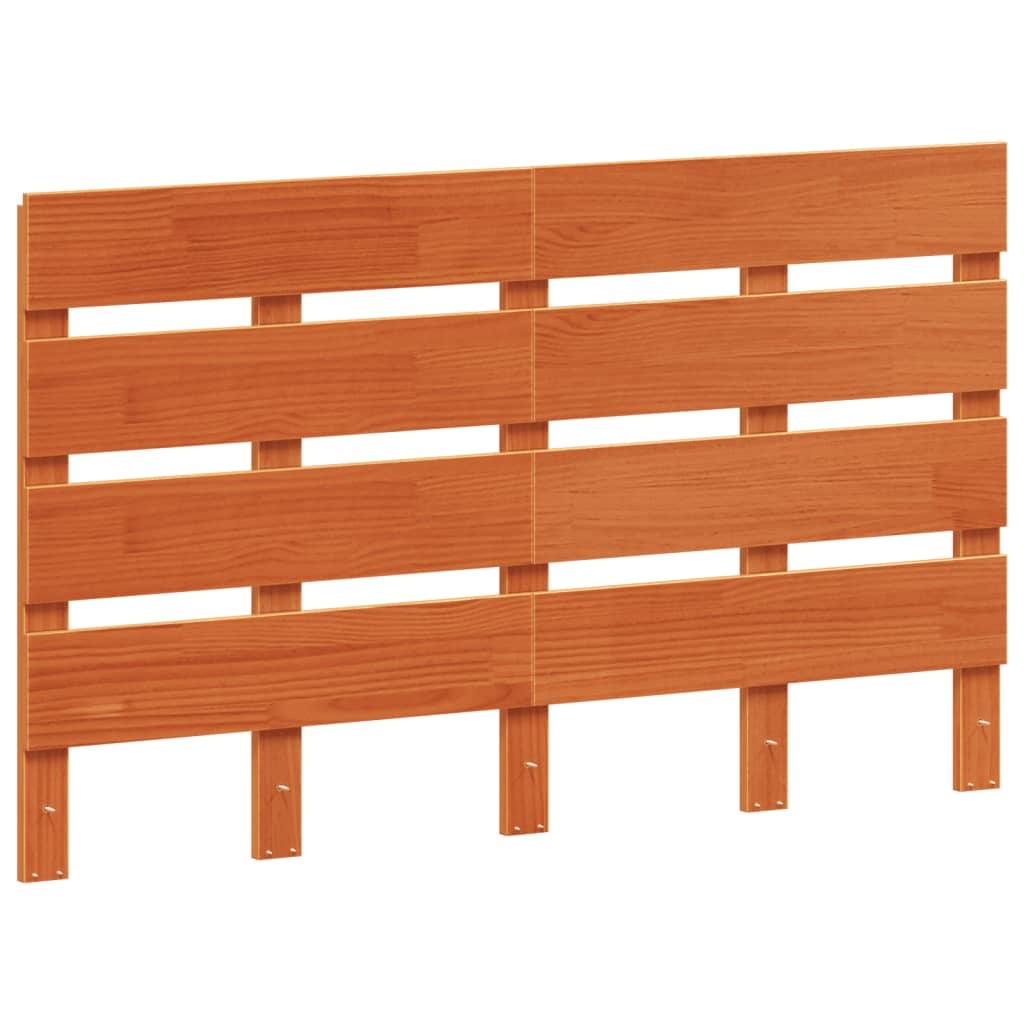 Kopfteil Wachsbraun 120 cm Massivholz Kiefer