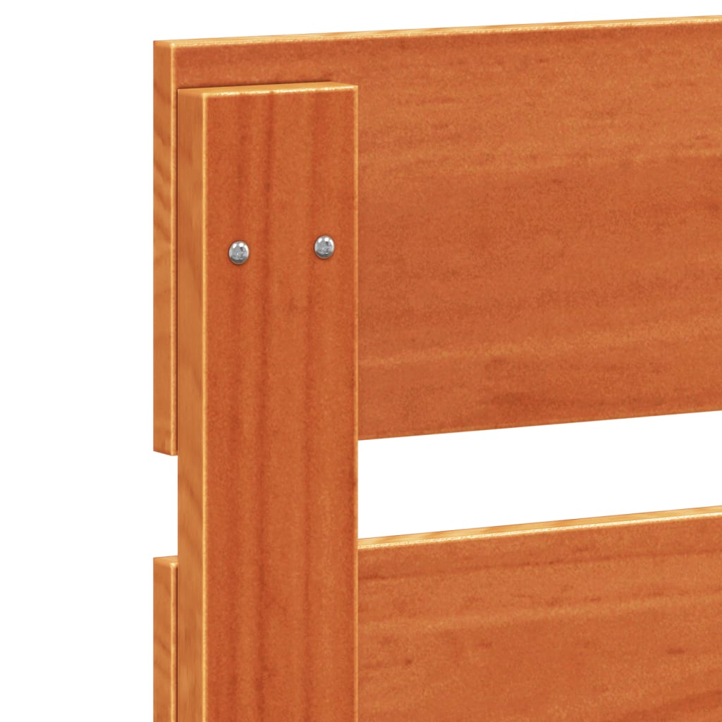 Kopfteil Wachsbraun 120 cm Massivholz Kiefer
