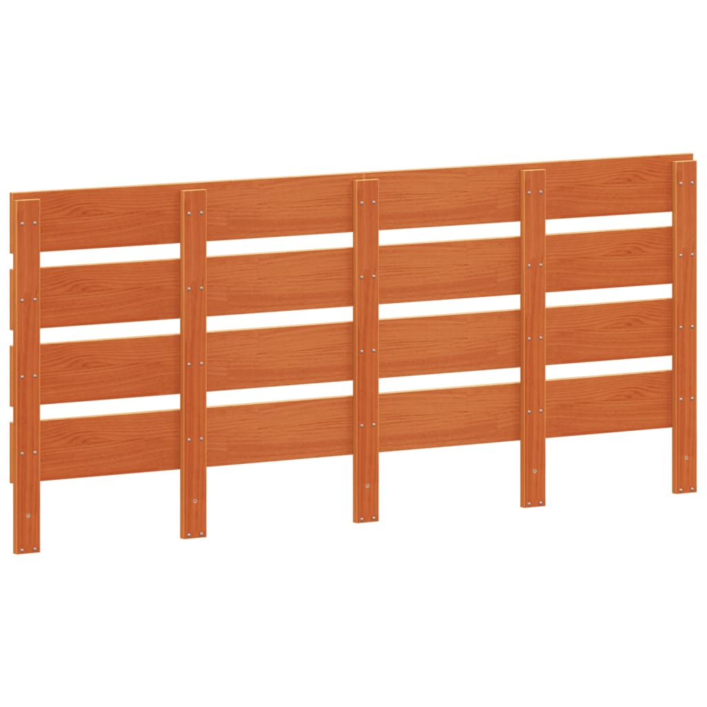 Kopfteil Wachsbraun 180 cm Massivholz Kiefer