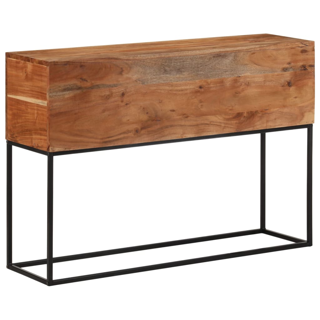Konsolentisch 110x30x75 cm Massivholz Akazie und Eisen
