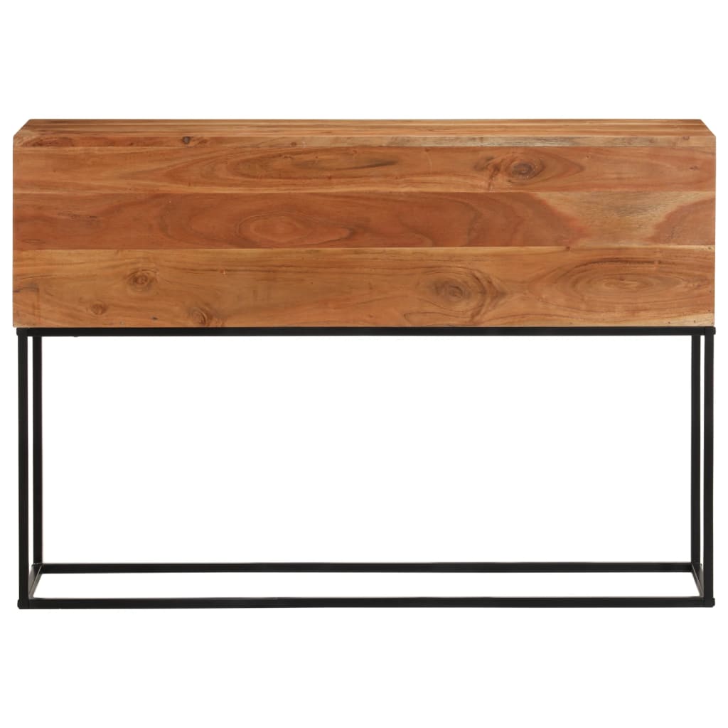 Konsolentisch 110x30x75 cm Massivholz Akazie und Eisen