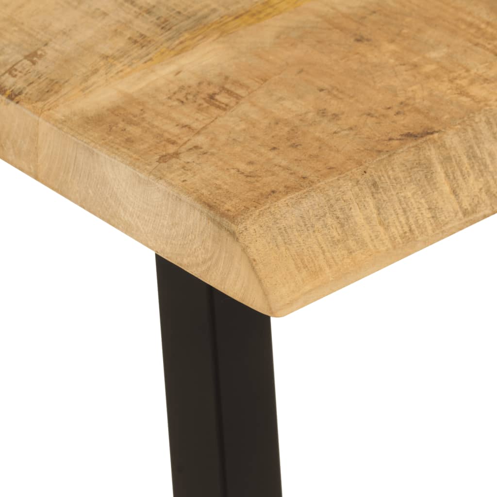 Bank Baumkante 105 cm Massivholz Mango