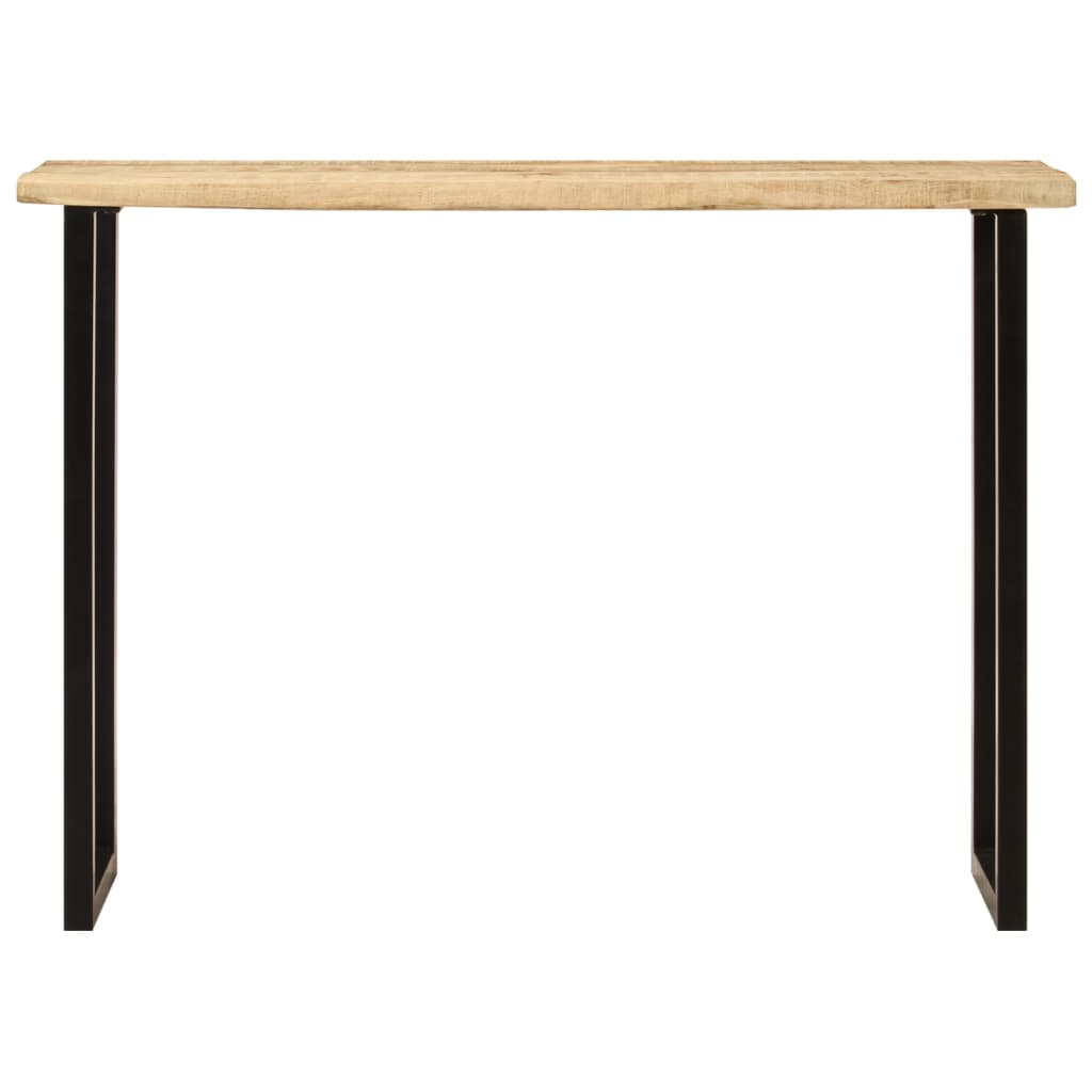 Konsolentisch mit Baumkante 105x33x76 cm Massivholz Mango