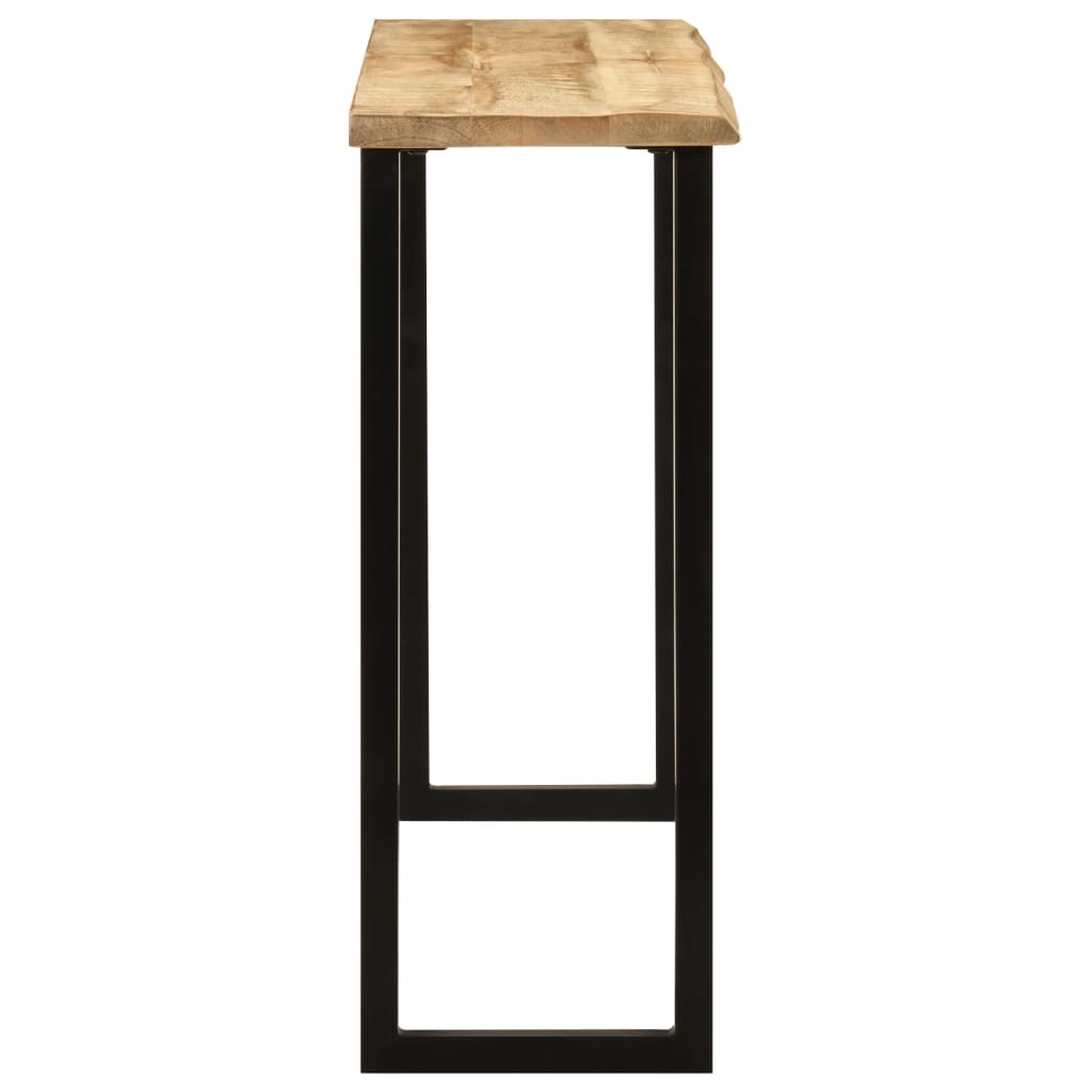 Konsolentisch mit Baumkante 105x33x76 cm Massivholz Mango