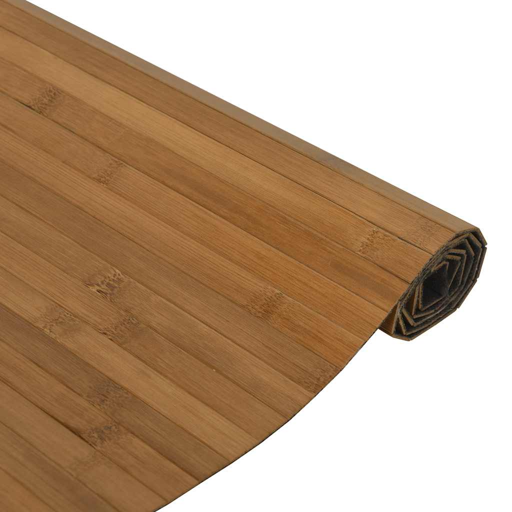 Teppich Rechteckig Braun 60x100 cm Bambus