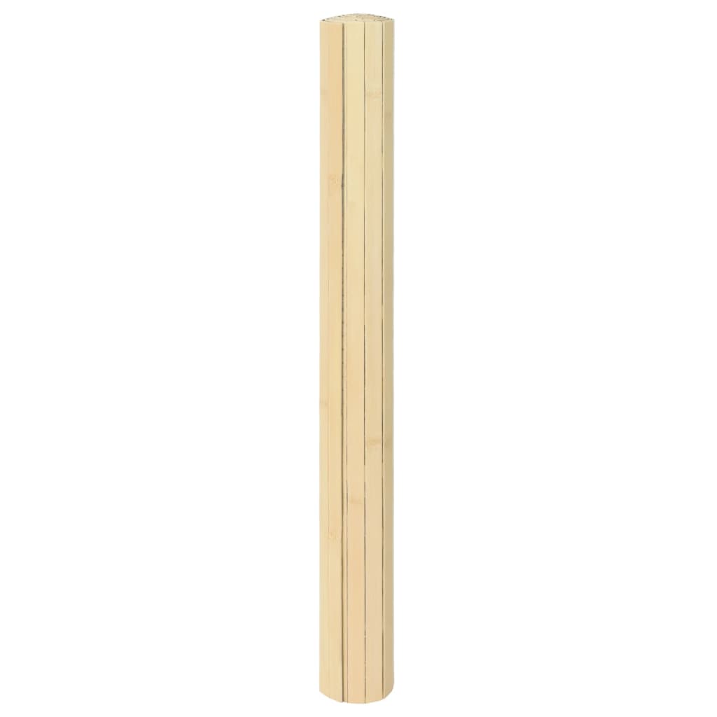 Teppich Rechteckig Hell Natur 60x100 cm Bambus