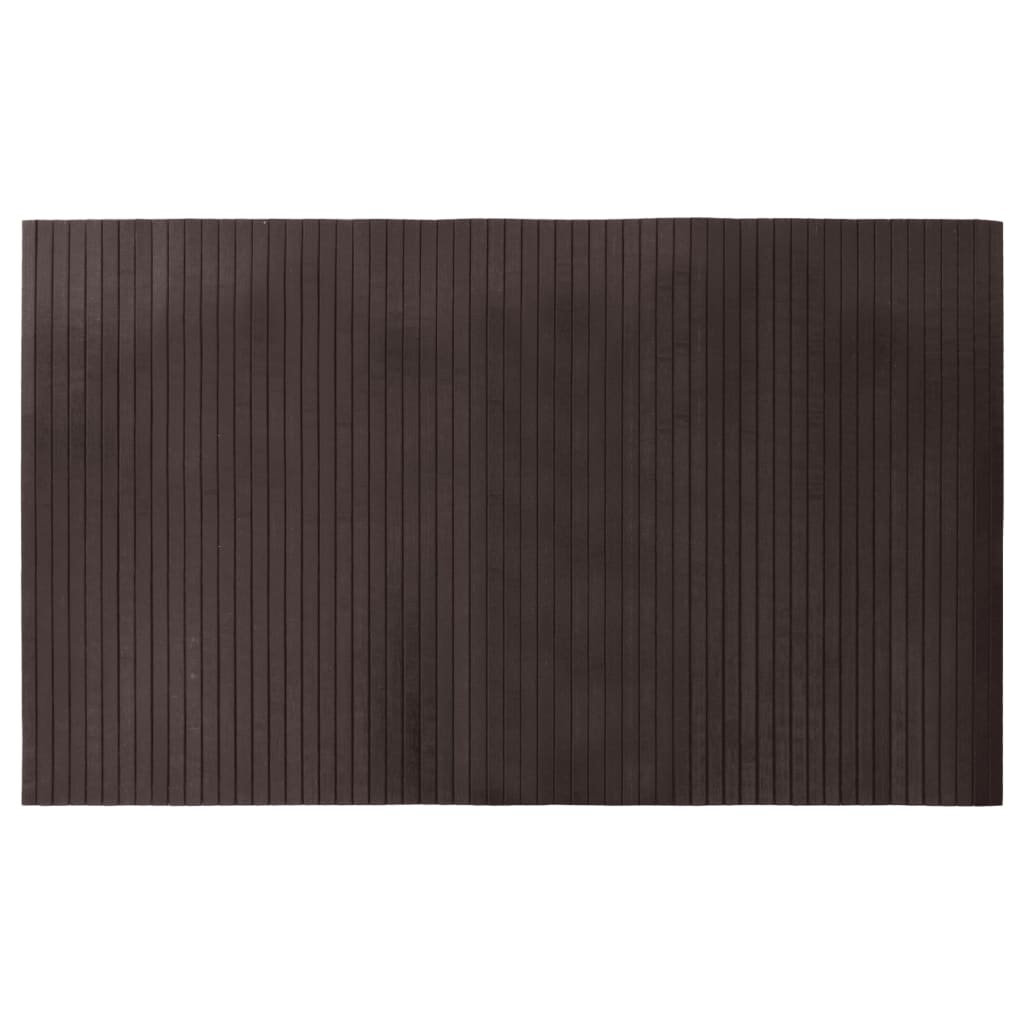 Teppich Rechteckig Dunkelbraun 60x100 cm Bambus