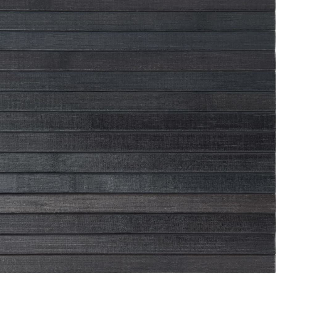 Teppich Rechteckig Grau 60x300 cm Bambus