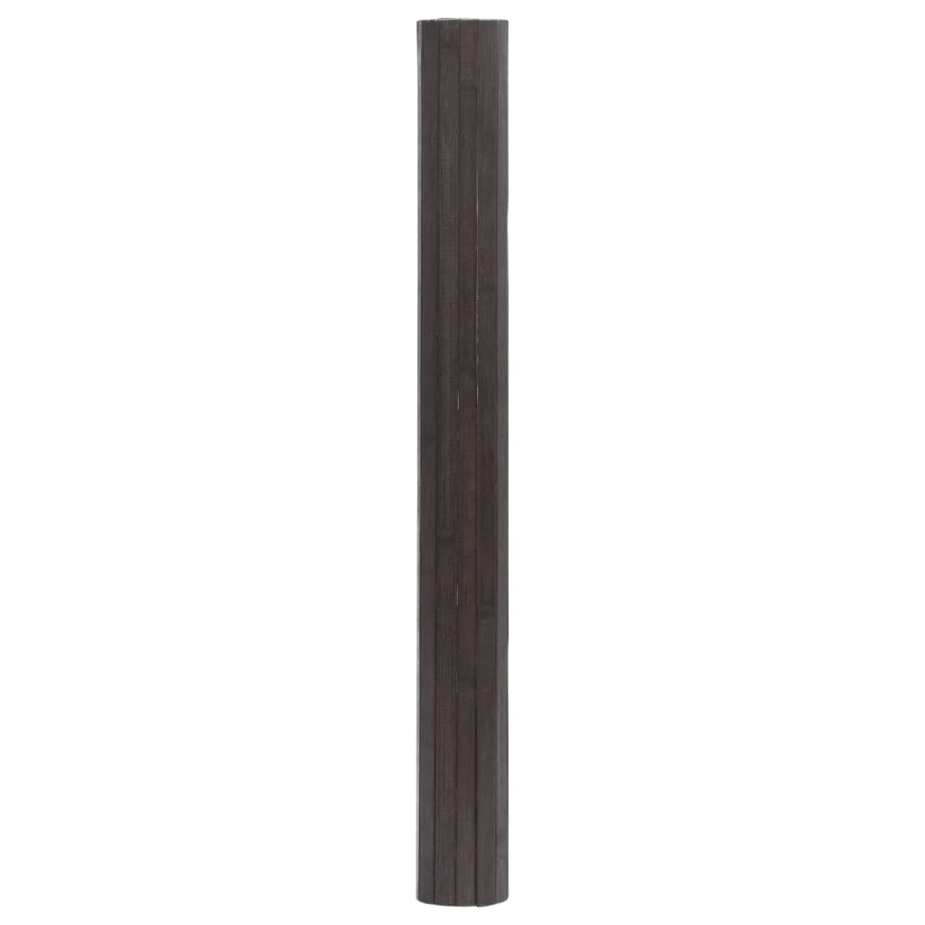 Teppich Rechteckig Dunkelbraun 60x300 cm Bambus