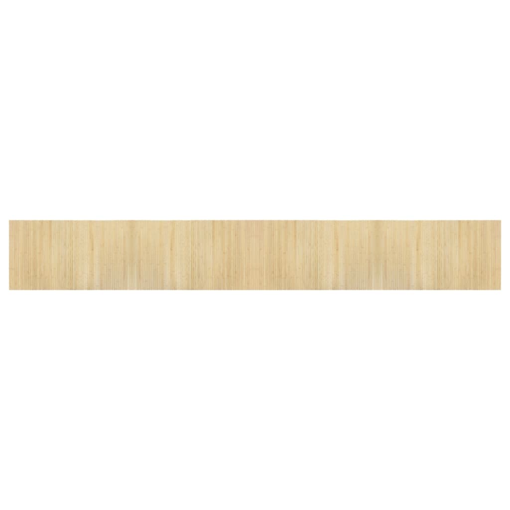 Teppich Rechteckig Hell Natur 60x400 cm Bambus