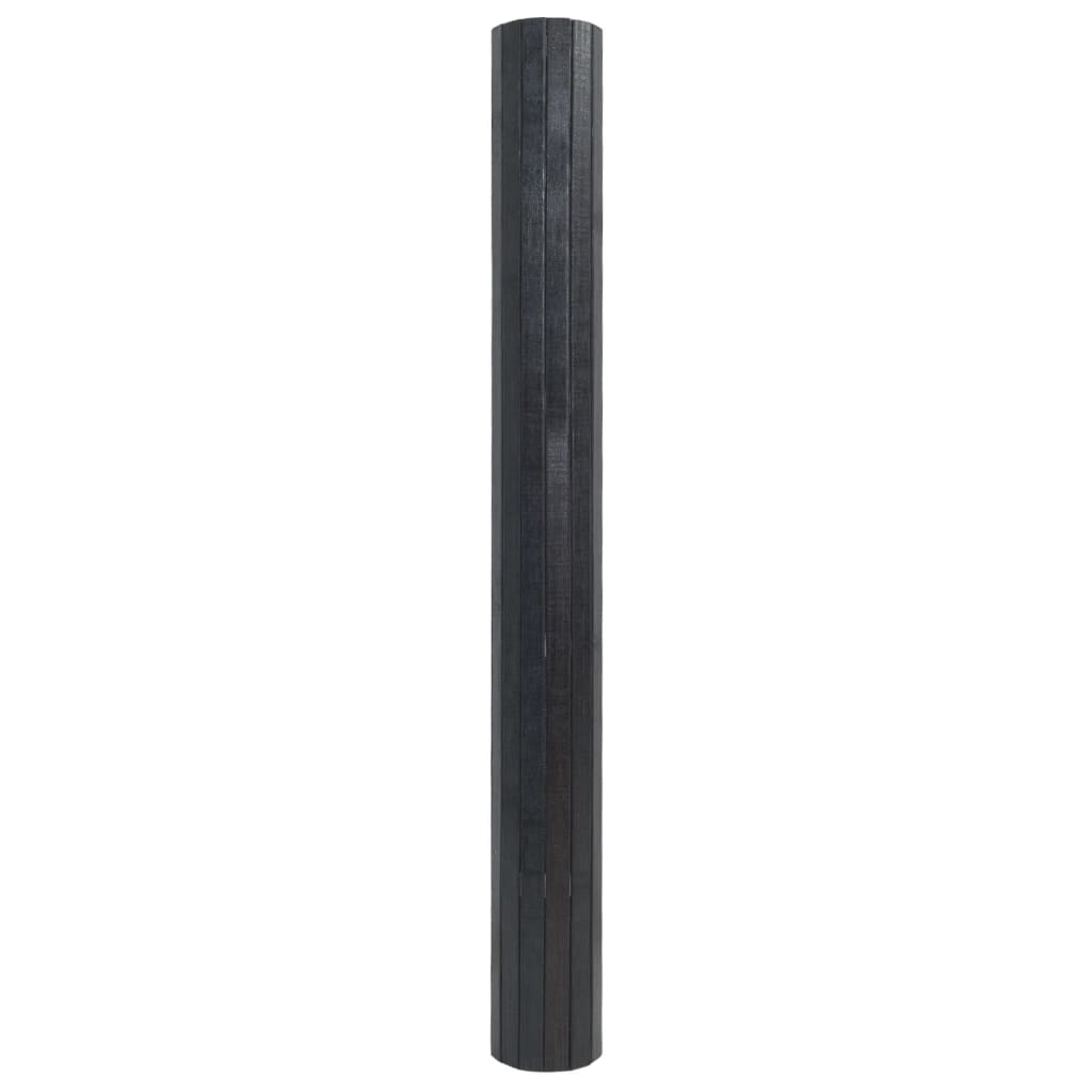 Teppich Rechteckig Grau 70x200 cm Bambus
