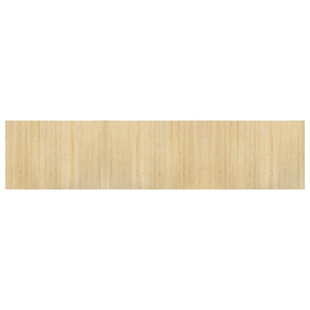 Teppich Rechteckig Hell Natur 70x300 cm Bambus