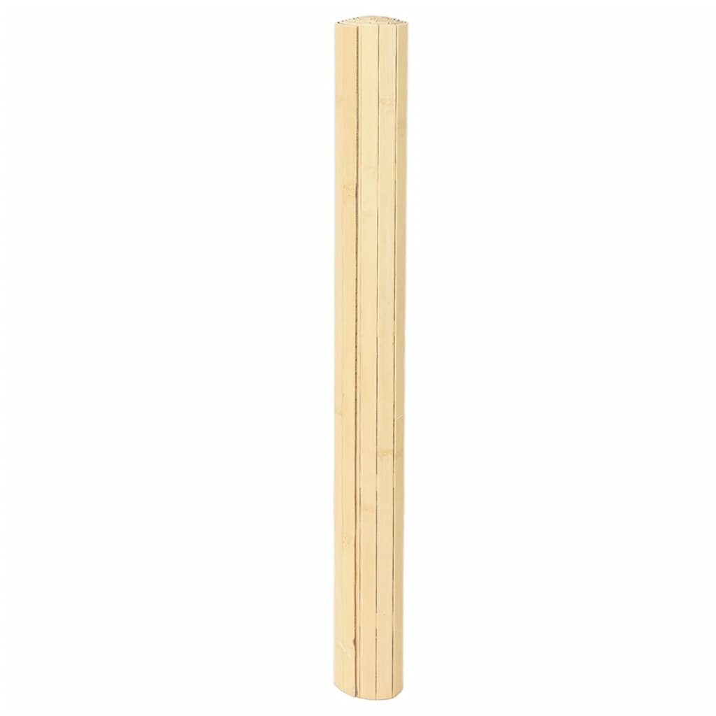 Teppich Rechteckig Hell Natur 80x200 cm Bambus