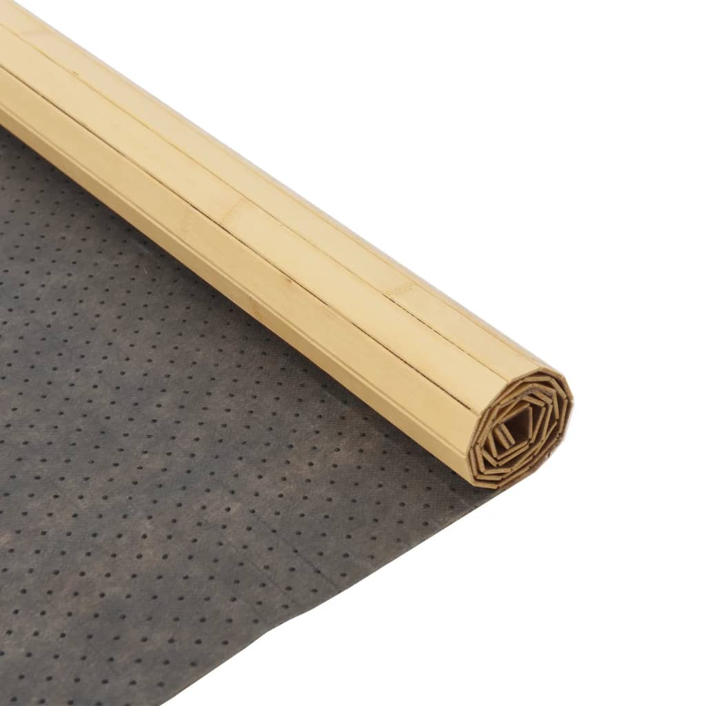 Teppich Rechteckig Hell Natur 80x300 cm Bambus