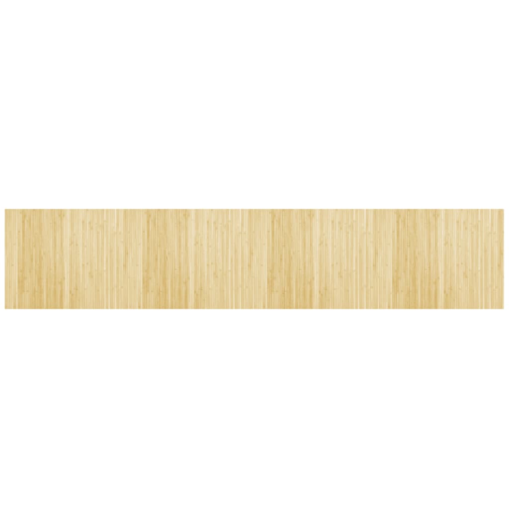 Teppich Rechteckig Hell Natur 80x400 cm Bambus