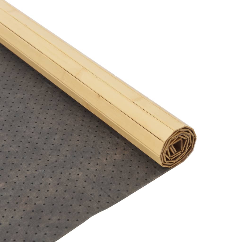 Teppich Rechteckig Hell Natur 80x400 cm Bambus