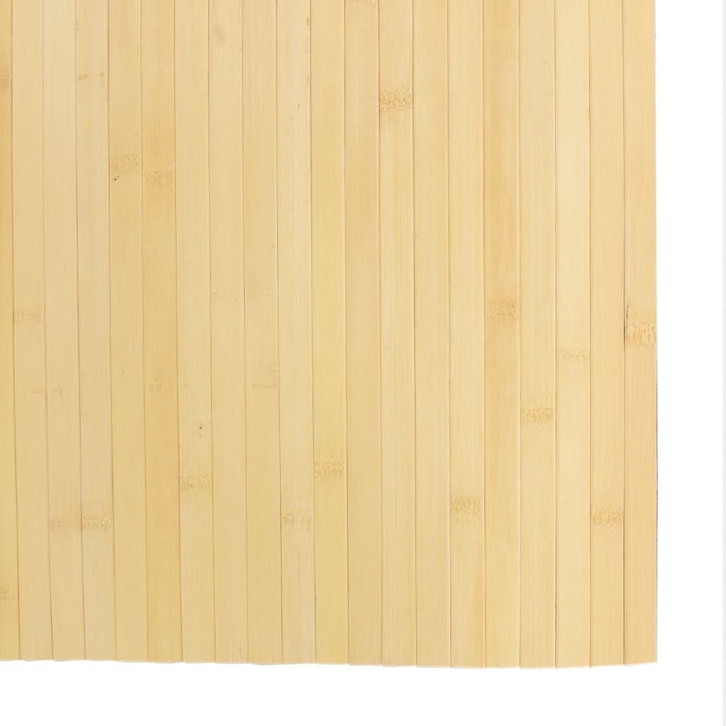 Teppich Rechteckig Hell Natur 80x400 cm Bambus