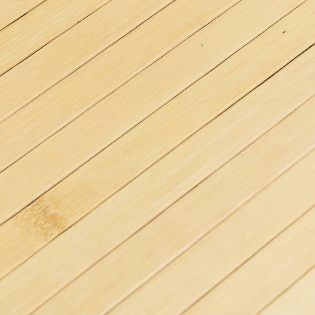Teppich Rechteckig Hell Natur 80x400 cm Bambus